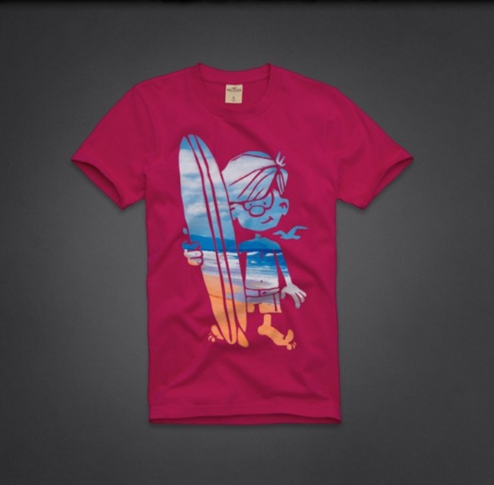 Hollister Hombres De Cuello Redondo Corto Remera HCO4141